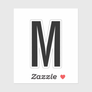Sticker Monogramme personnalisé moderne
