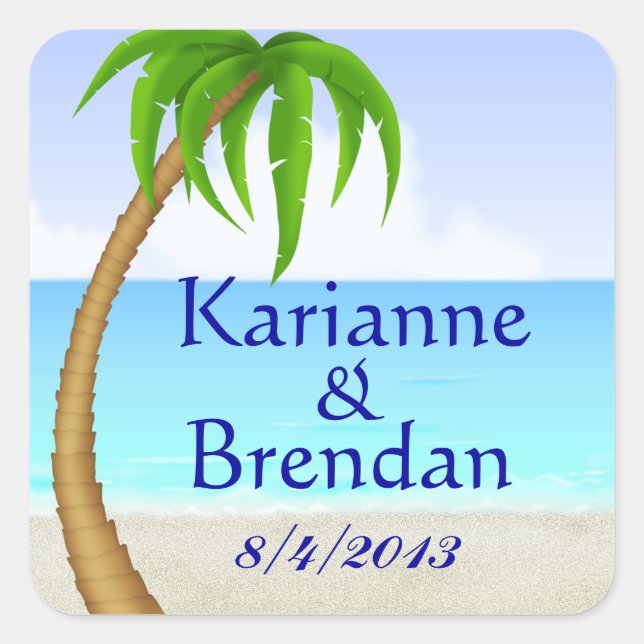 Sticker Monogramme Plage - SRF (Devant)