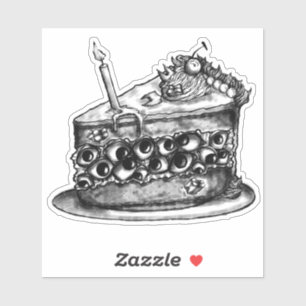 Sticker Monster Cake