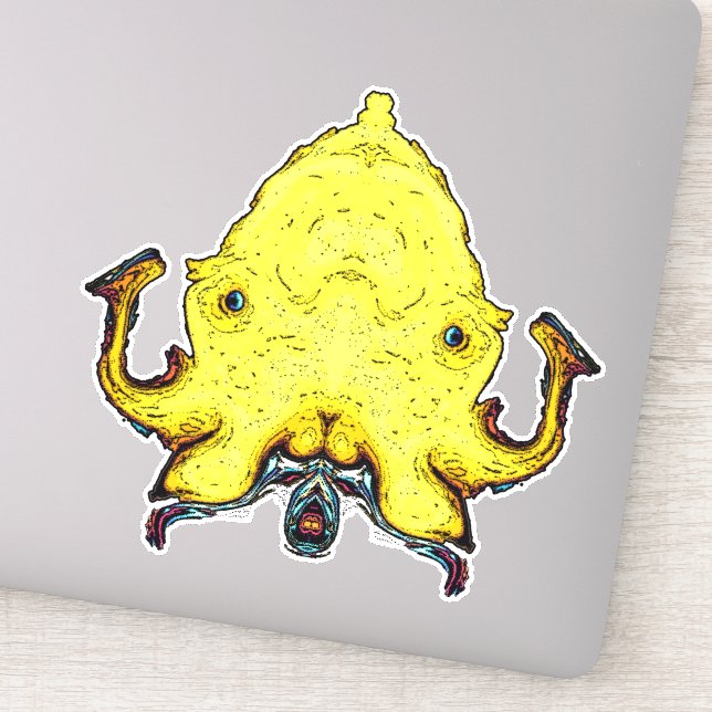 Sticker Monster face de dieu (Détail)