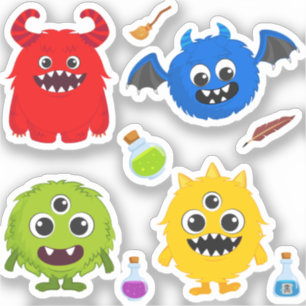 Sticker Monster Halloween Cute
