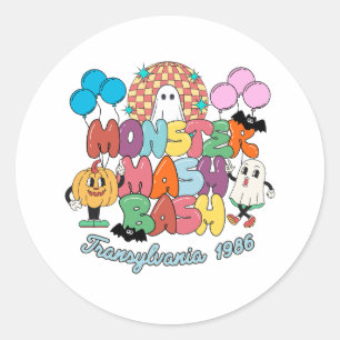 Sticker Monster Mash Bash Circle