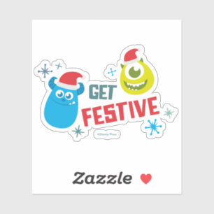 Sticker Monsters Inc.   Mike & Sulley Obtenir Festive