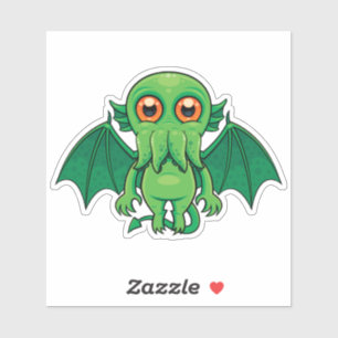 Sticker Monstres de Cute Green