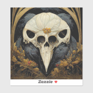 Sticker Monstrous Corbeau Horreur Goth Gothique