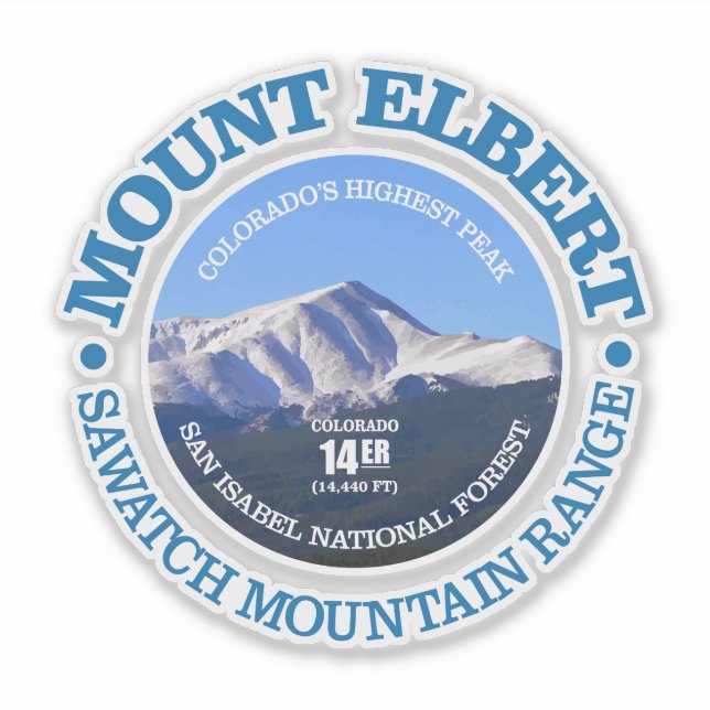 Sticker Mont Elbert (Devant)