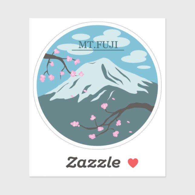 Sticker Mont Fuji (Feuille)
