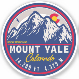 Sticker Mont Yale Colorado - 14ers quatorteener escalade