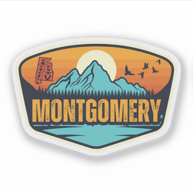 Sticker Montgomery, Alabama (Devant)