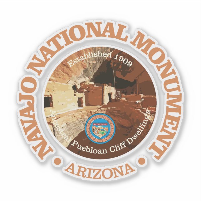 Sticker Monument national de Navajo (NM) (Devant)