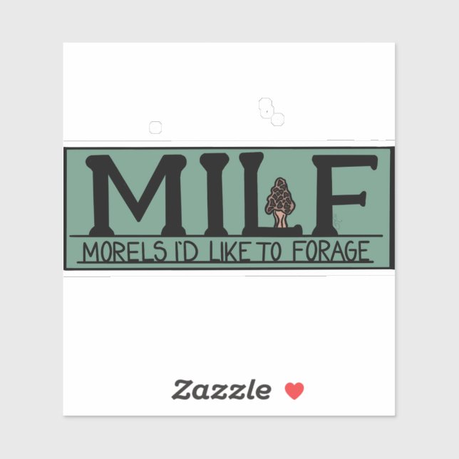 Sticker Morel Mushroom (Feuille)