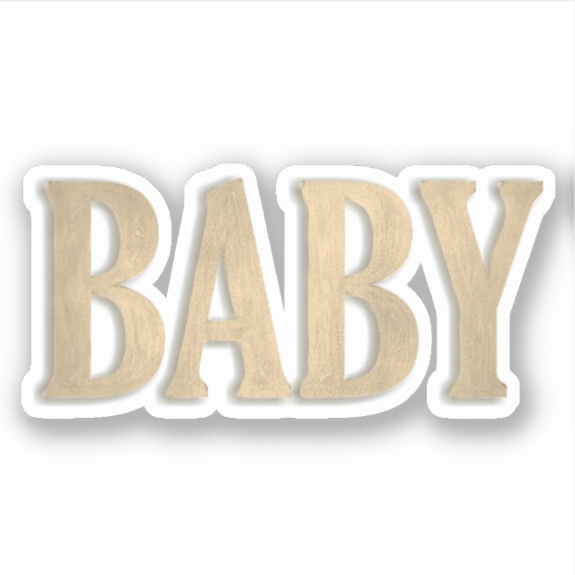 Sticker Mot de bébé (Devant)