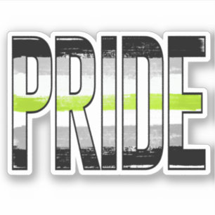 Sticker Mot de fierté agender