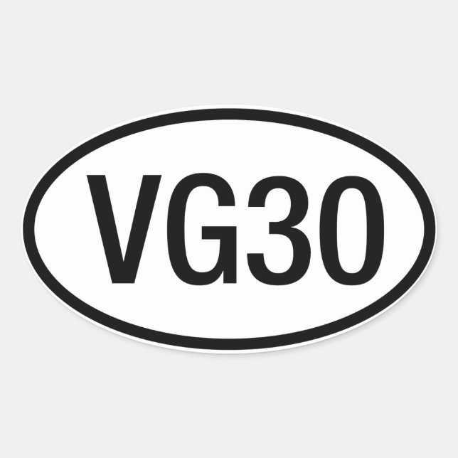 Sticker moteur Datsun Nissan VG30 (Devant)