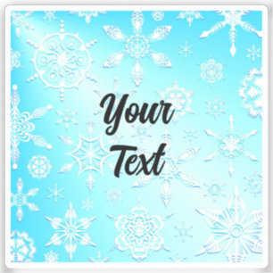 Sticker Motif Crystal Snowflakes