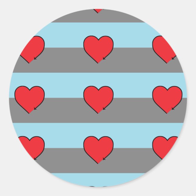 STICKER MOTIF DE DRAPEAU AUTOSEXUEL (Devant)