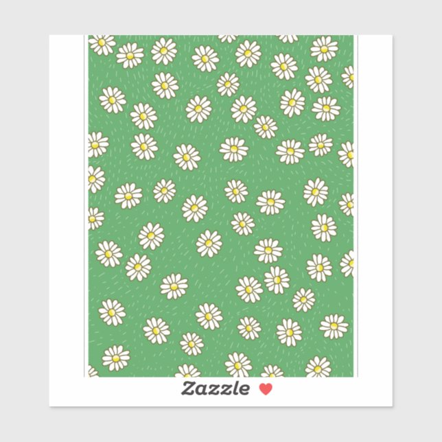 Sticker Motif de fleur marguerite (Feuille)