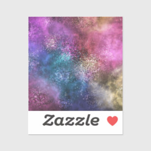 Sticker Motif de galaxie coloré
