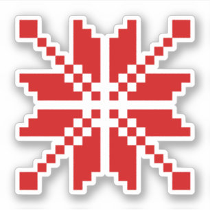 Sticker Motif de Noël des flocs de neige de Noël