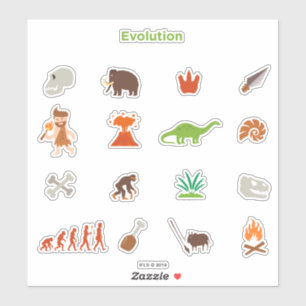 Sticker Motif d'évolution