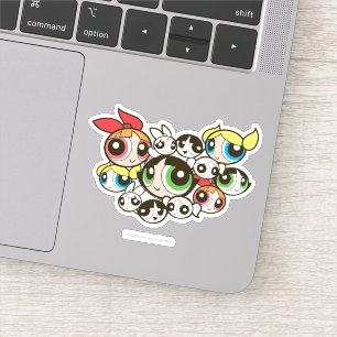 Sticker Motif face aux filles puissantes