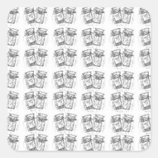 Sticker Motif pour pilules de coupe de bois