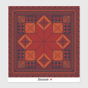 Sticker Motif traditionnel Palestine broderie tatreez