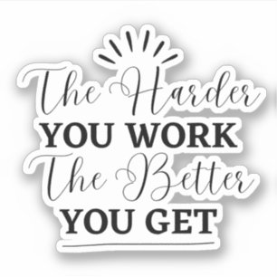 Sticker Motivation simple noire