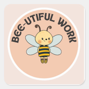 Sticker motivationnel-Bee-util travail-Sticker mig