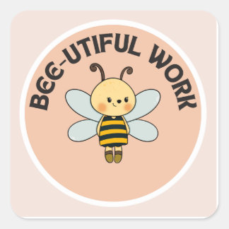 Sticker motivationnel-Bee-util travail-Sticker mig