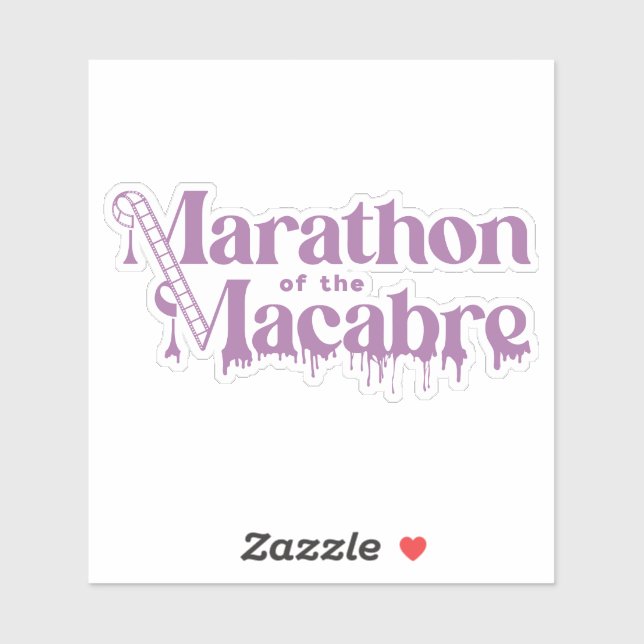 Sticker MOTM24 - Violet sur blanc (Feuille)