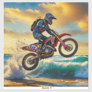 Sticker Motocross Racer à Beach Race II