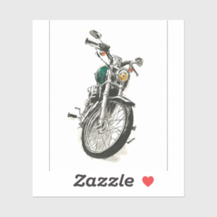 Sticker Motocyclette en encre I