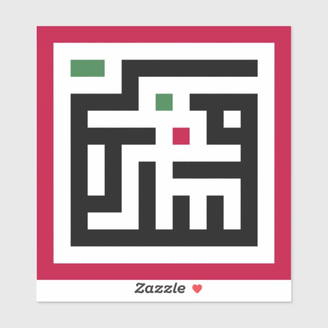 Sticker Mots de Palestine en arabe Wordart - drapeau carré (Feuille)