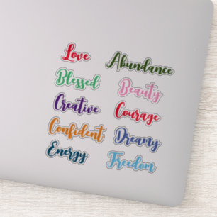 Sticker Mots positifs