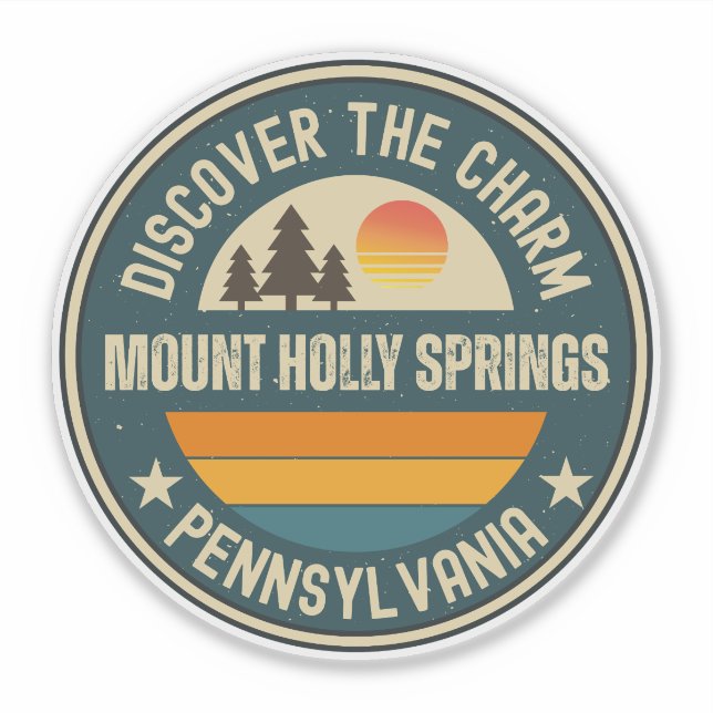Sticker Mount Holly Springs, Pennsylvanie (Devant)