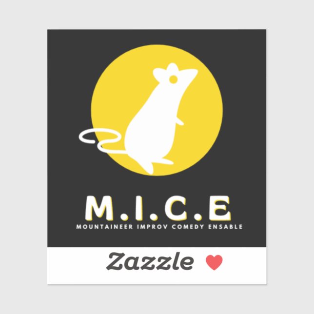 Sticker Mountaineer improvisation comédie Ensemble Vinyl S (Feuille)