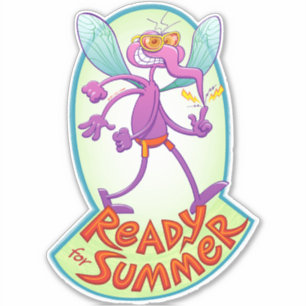 Sticker Moustique coquin prêt à vous piquer cet été