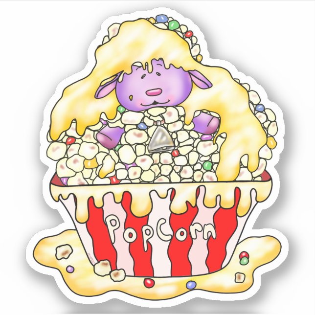 Sticker Mouton de maïs | (Devant)