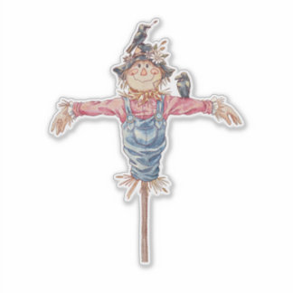 Sticker "Mr Scarecrow" - Sympa caractère d'Halloween