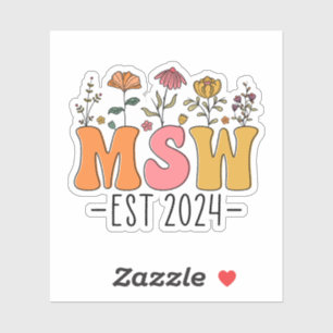 Sticker Msw est 2024