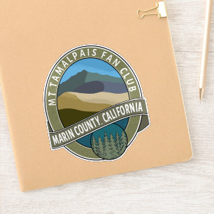 Sticker Mt Tamalpais Fan Club Marin Comté CA