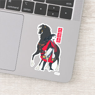 Sticker Mulan à côté de l'illustration du vent noir