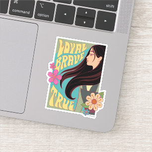 Sticker Mulan   Loyal Brave True