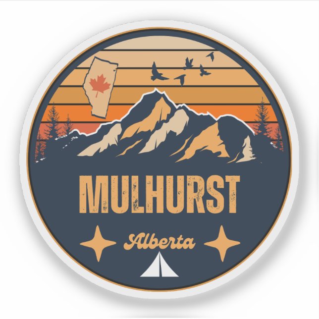 Sticker Mulhurst, Alberta (Devant)
