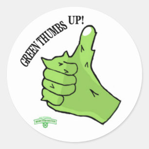 Sticker  Munchimonster Green Thumbs Up! Award