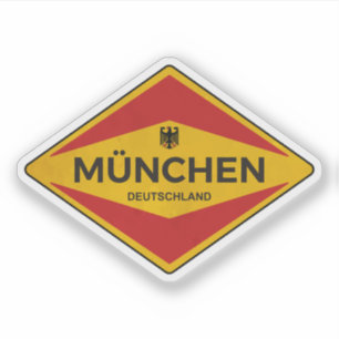 Sticker Munich Allemagne Vintage