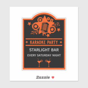 Sticker Mur de promotion Karaoke