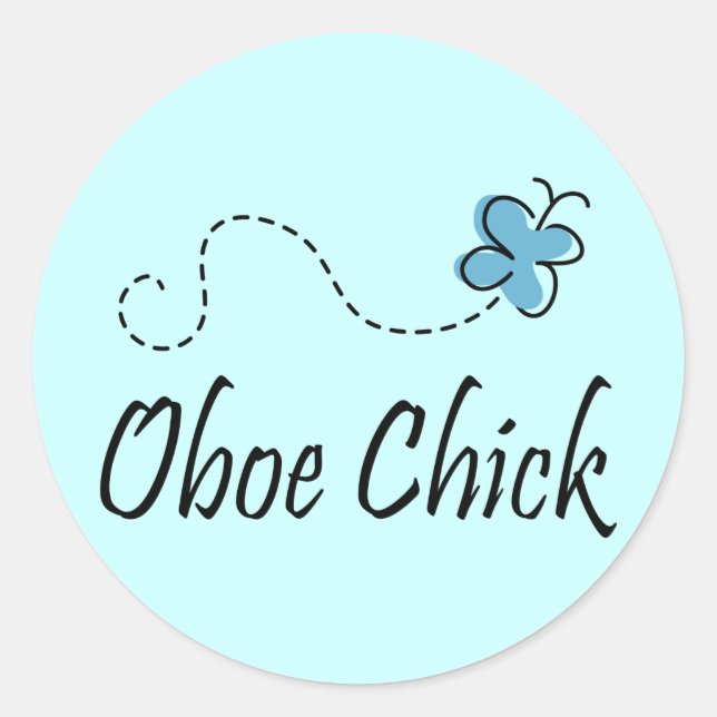 Sticker musical Fun Oboe Chick (Devant)