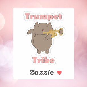 Sticker Musique de Chat de la Tribu de la Trompette